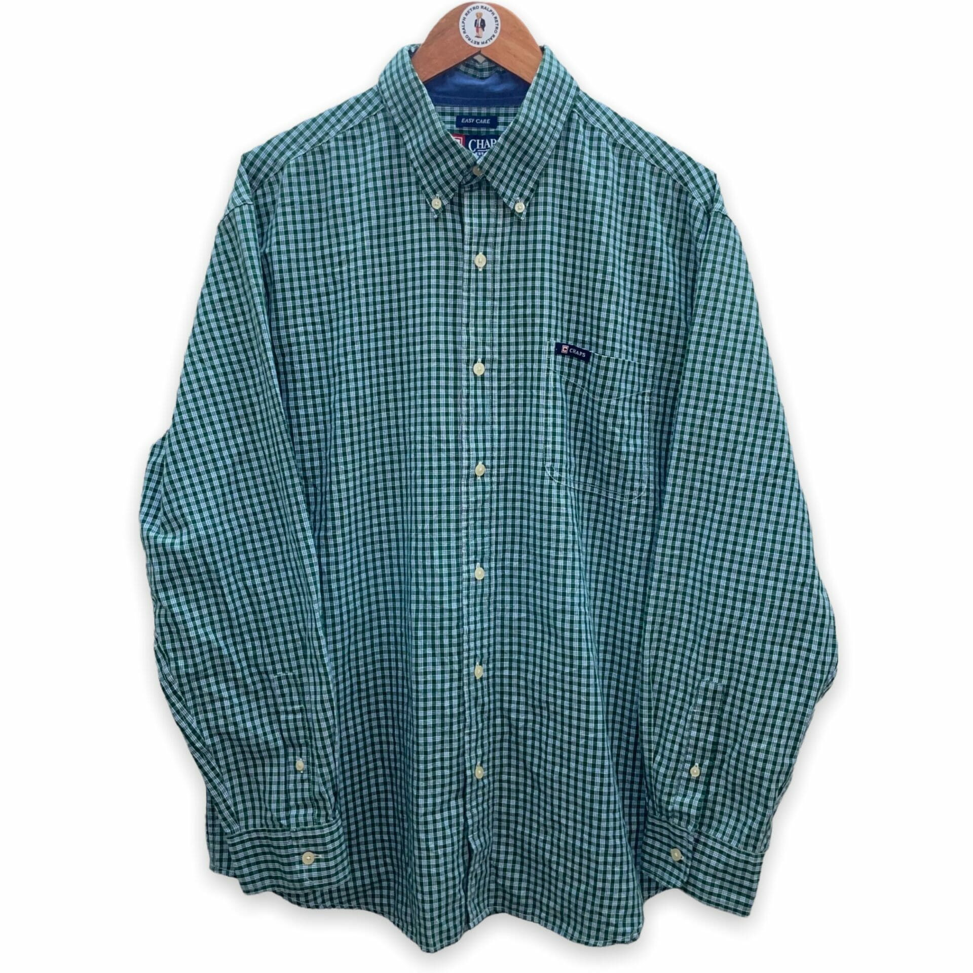 Checkered Green Chaps Ralph Lauren Shirt