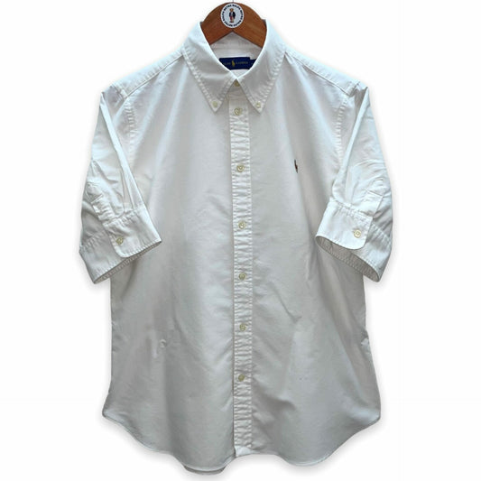 Short Sleeve White Ralph Lauren Oxford Shirt