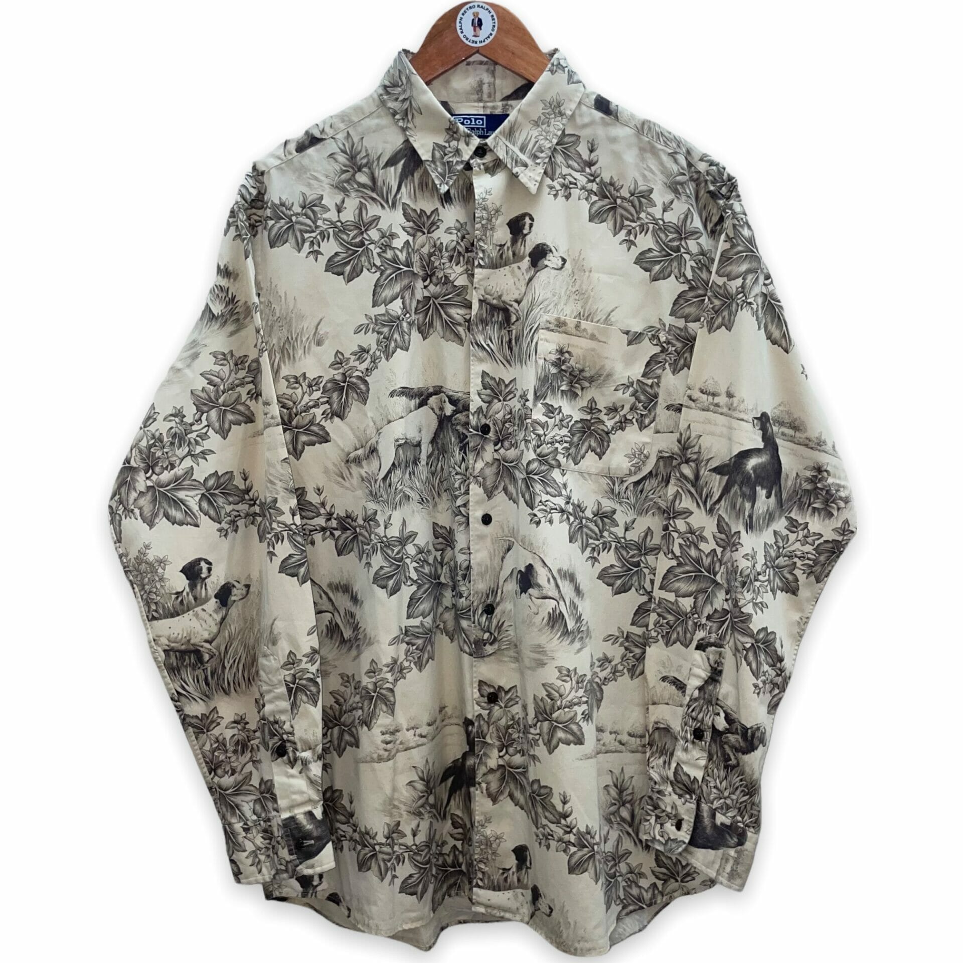 Polo Ralph Lauren Hunting Dog Print Cotton Shirt