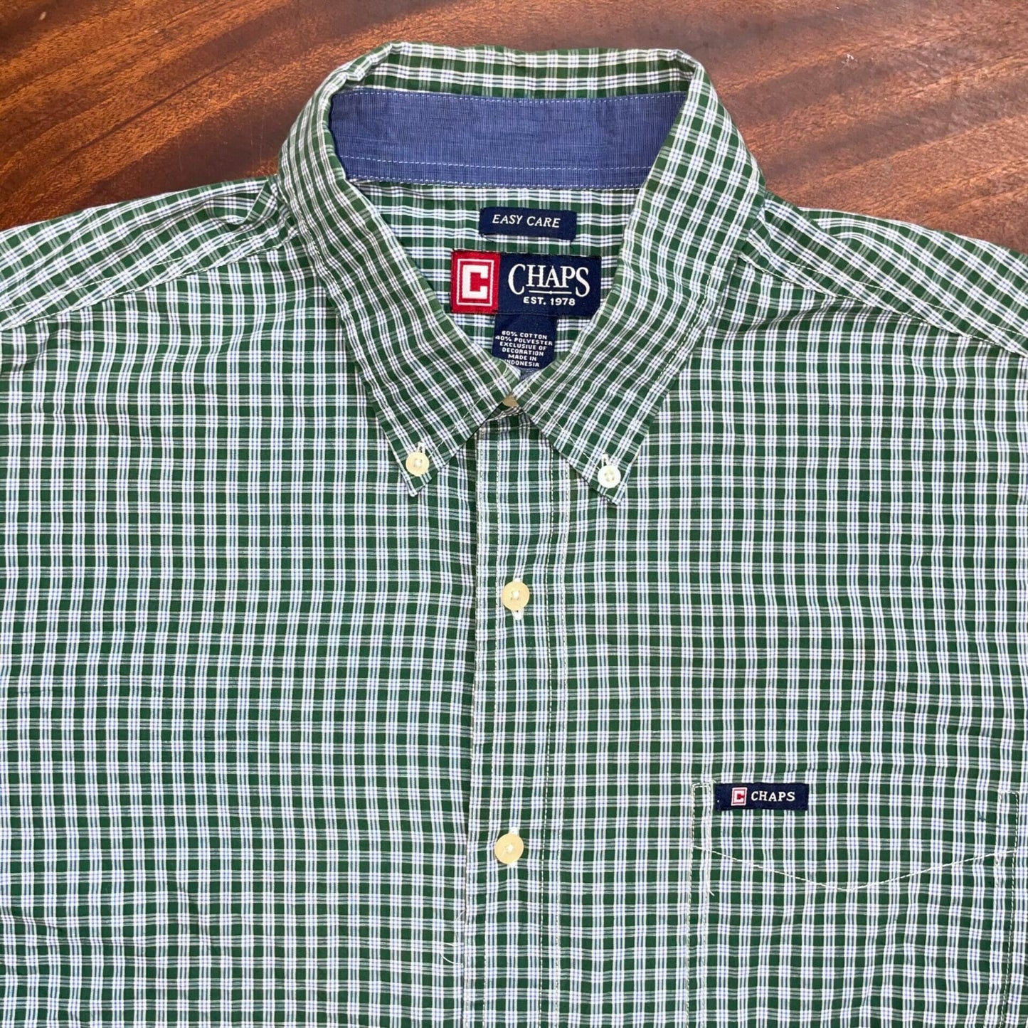 Checkered Green Chaps Ralph Lauren Shirt