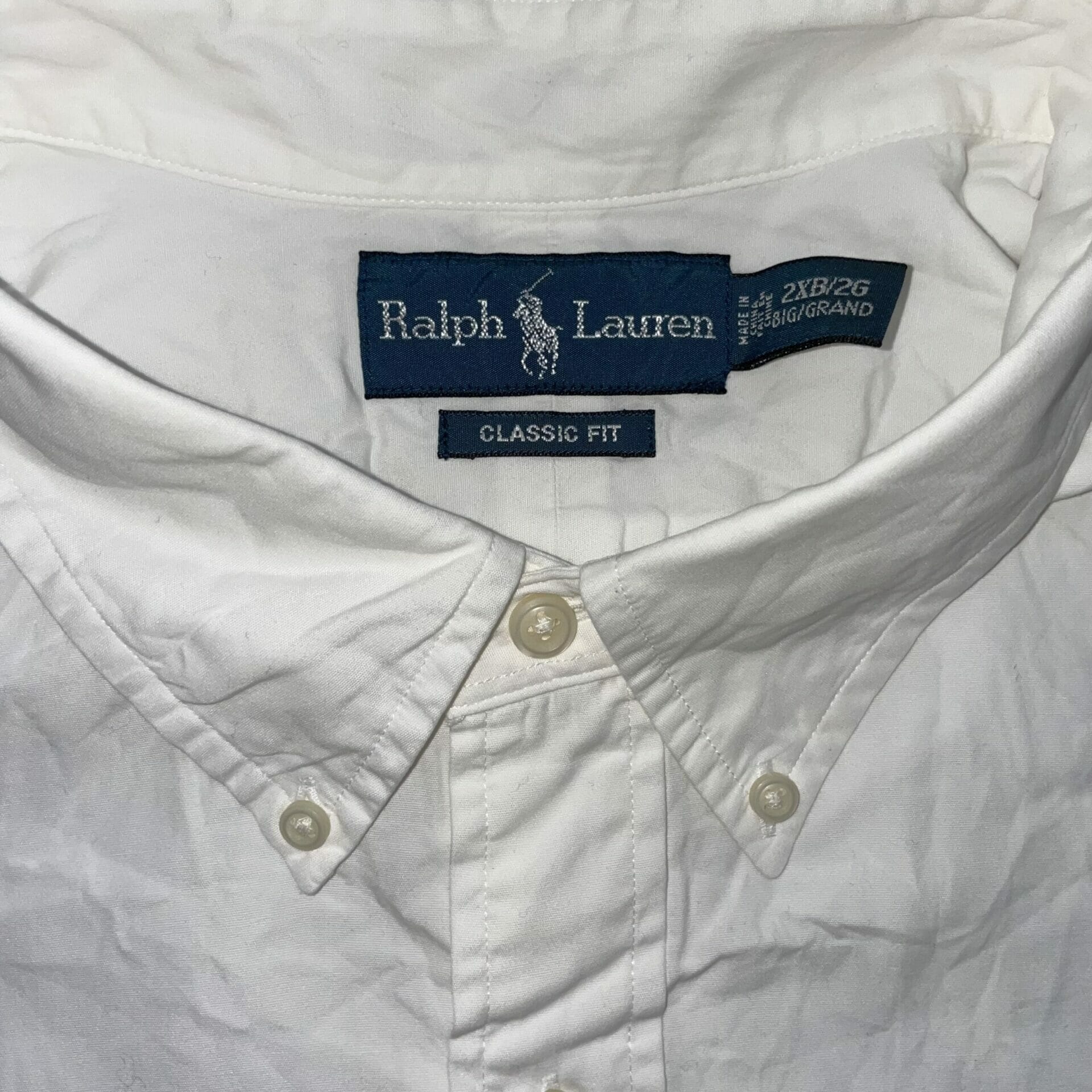 Short Sleeve White Ralph Lauren Shirt