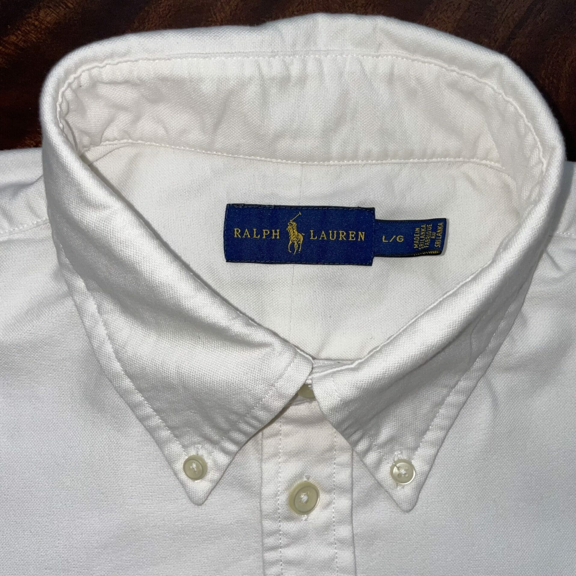 Short Sleeve White Ralph Lauren Oxford Shirt