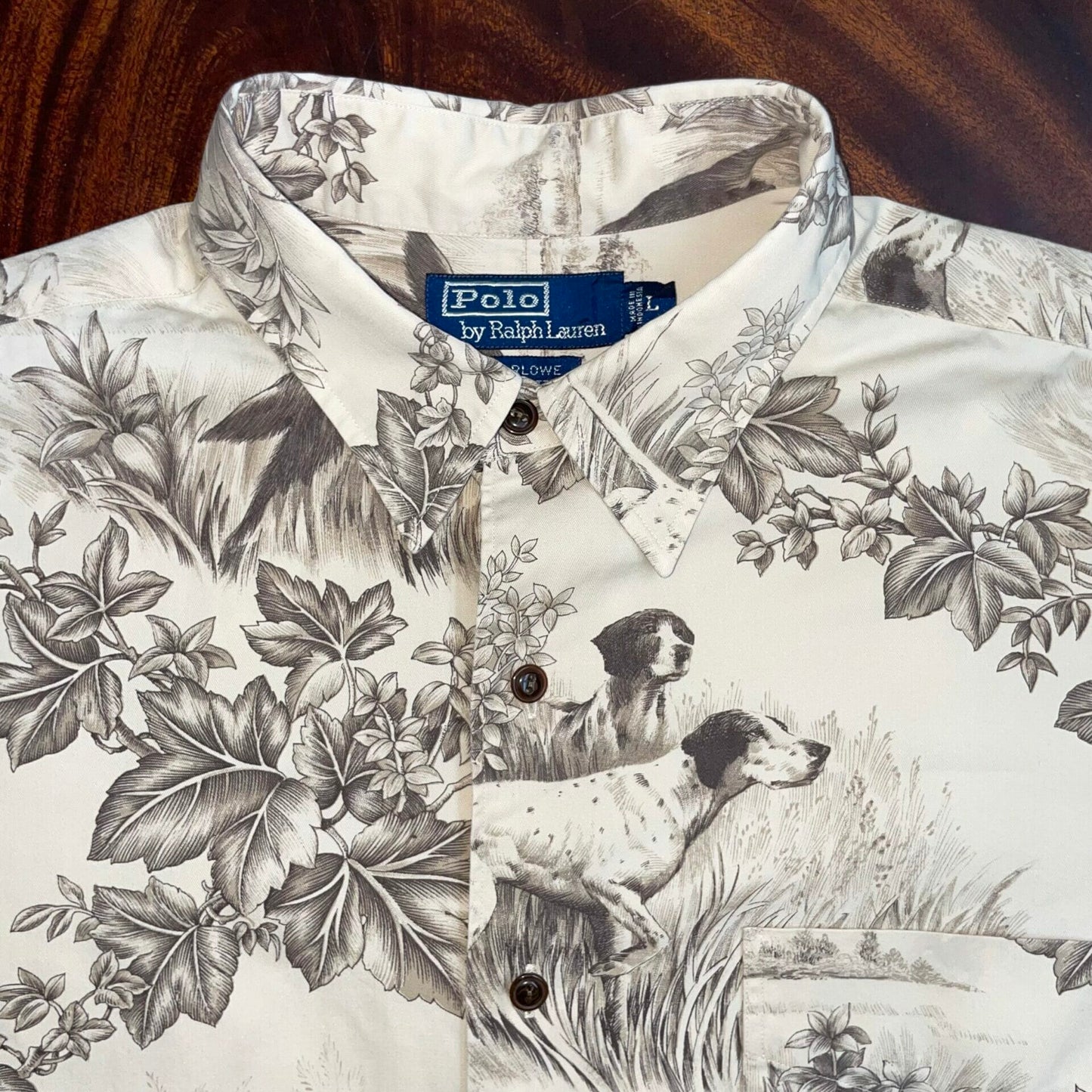 Polo Ralph Lauren Hunting Dog Print Cotton Shirt