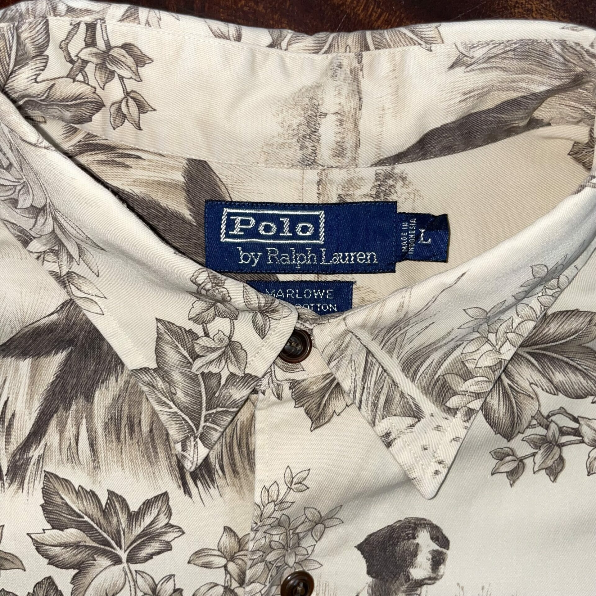 Polo Ralph Lauren Hunting Dog Print Cotton Shirt