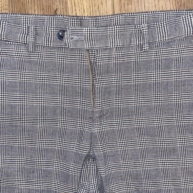 Herringbone checkered trousers -  32" Men's Massimo Dutti Casual Trousers Tan