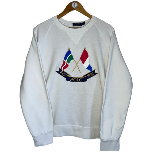 Rare White Cross Flag Jumper