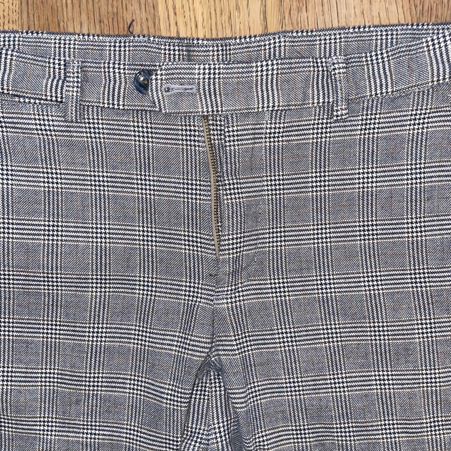 Herringbone checkered trousers Massimo Dutti