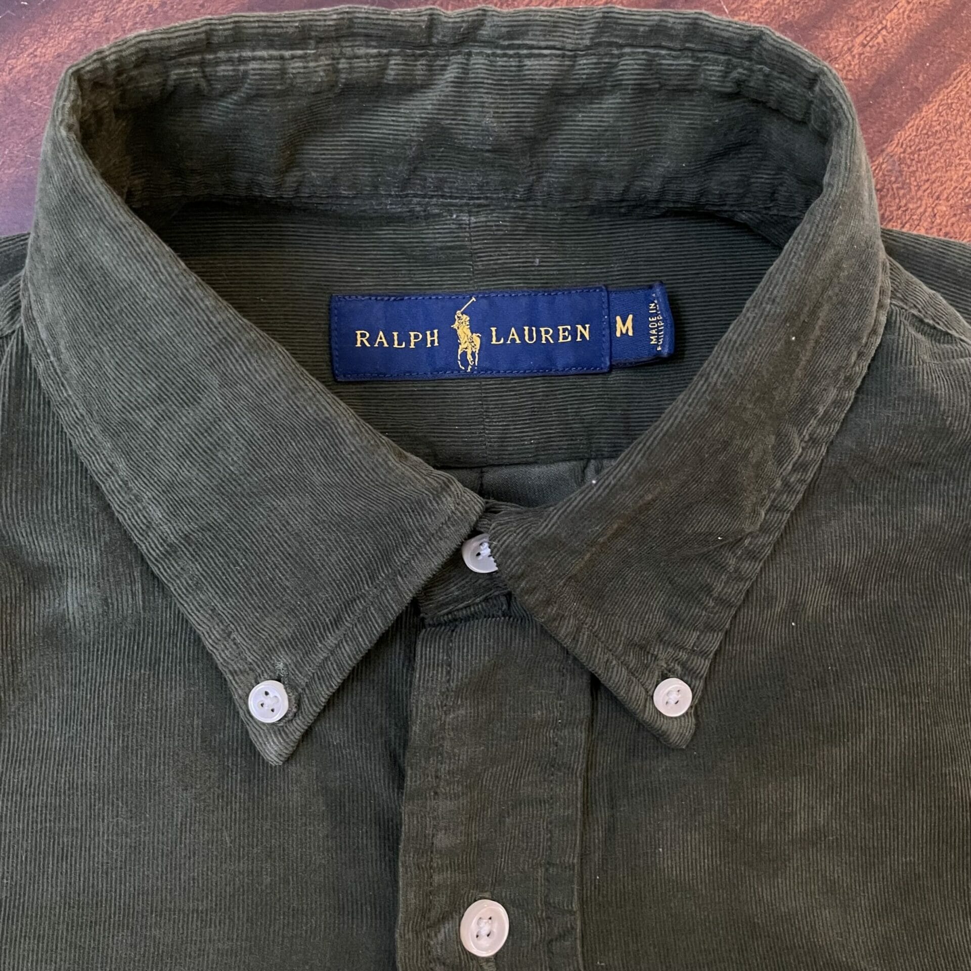 Dark Green Ralph Lauren Corduroy Shirt