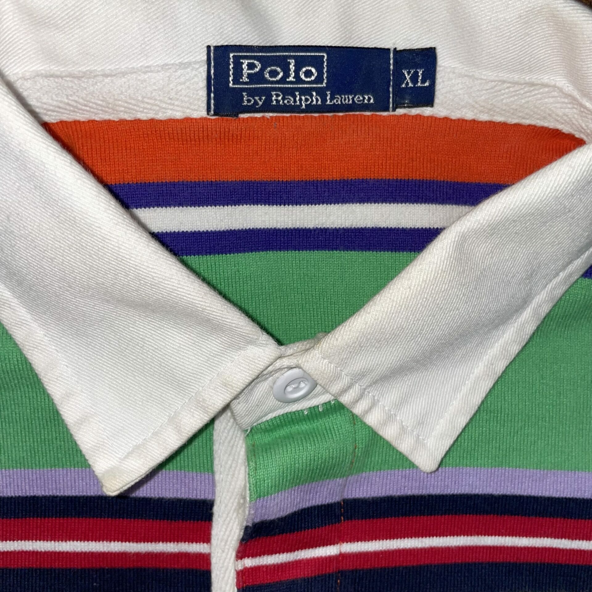 Multi colour Stripe Vintage Polo