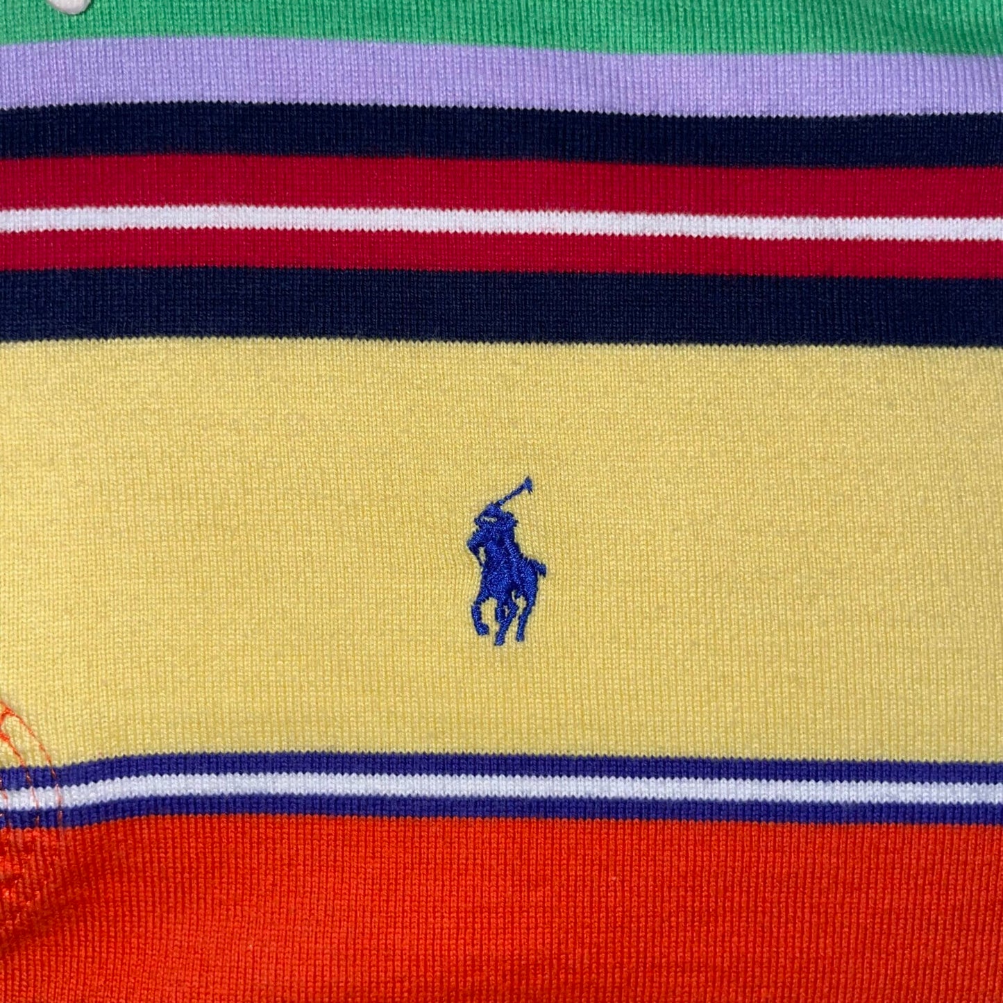 Multi colour Stripe Vintage Polo