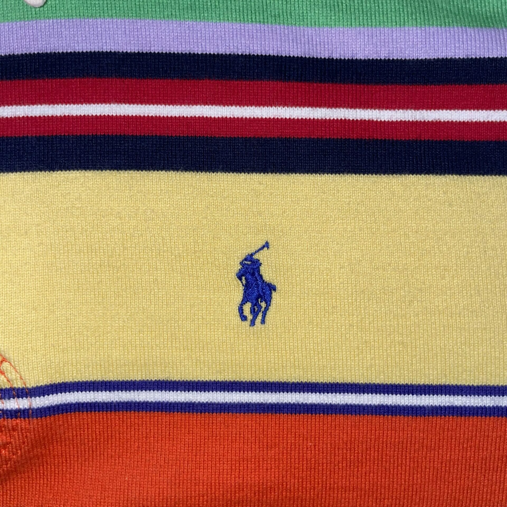 Multi colour Stripe Vintage Polo