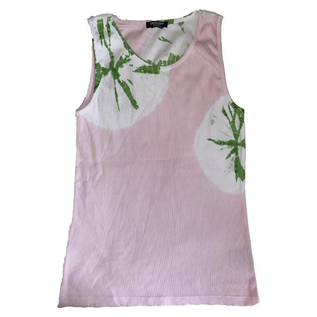 Runway piece alert -  L Women's Calvin Klein Vest Pink Green