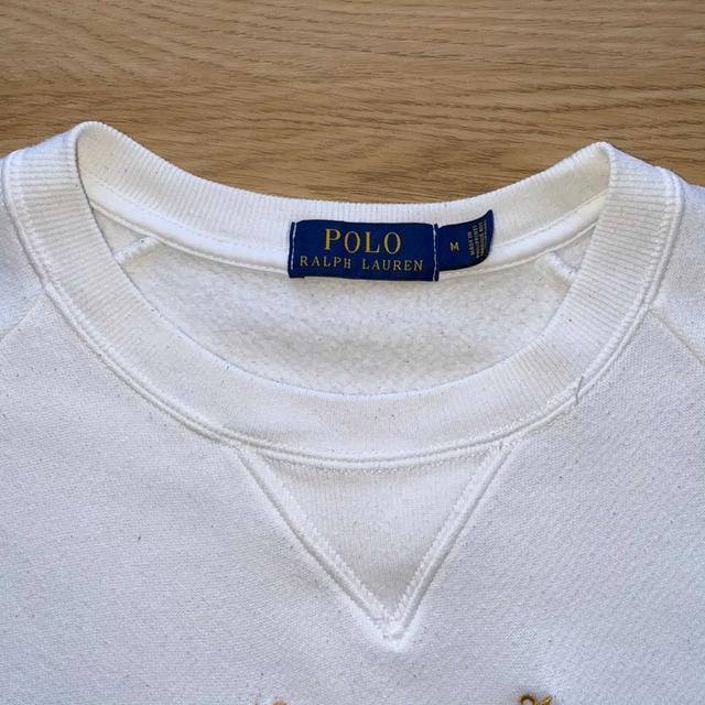 Rare Polo Ralph Lauren White Cross Flag Jumper -  M Men's