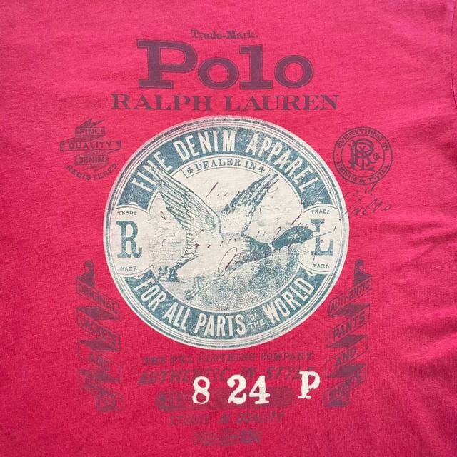 Polo Ralph Lauren Red Duck Print T-Shirt - M Men's Polo Shirt