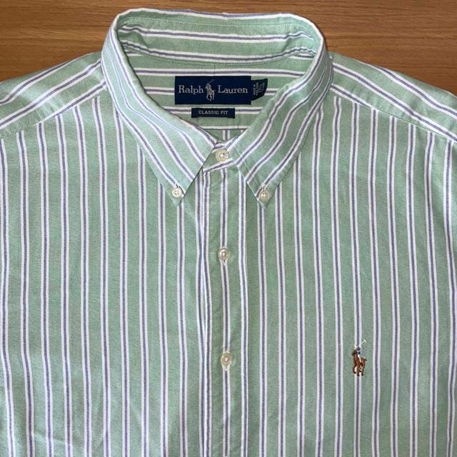 MULTI COLOUR STRIPE OXFORD SHIRT - XL Men's Polo Ralph Lauren Casual Shirt