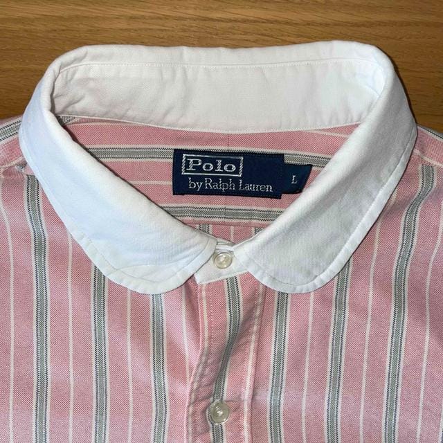 MULTI COLOUR STRIPE OXFORD SHIRT -  M Men's Ralph Lauren Casual Shirt Pink Green