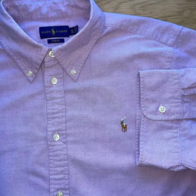 Ralph Lauren purple Oxford shirt -  M Men's Casual Shirt