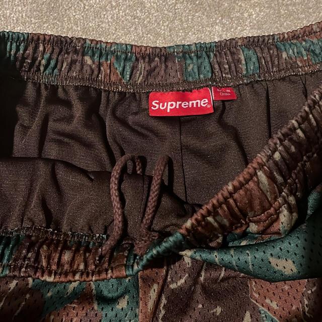 supreme x hardies nyc basketball shorts in camo -  M Men's Khaki Burgundy