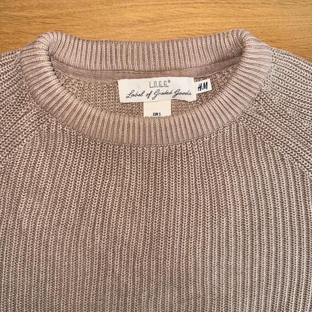 LOGG H&M Knitted Beige Jumper, Size M Men's  Brown Tan