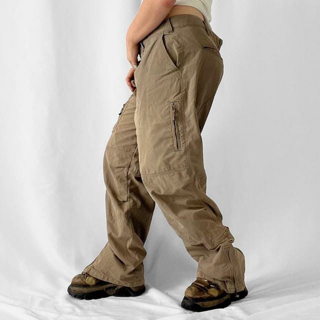 Khaki brown CS Issue multi pocket cargo trousers - 38" Men's Casual Trousers