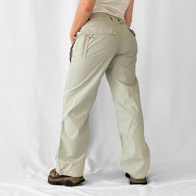 Y2K 00s beige multi pocket River Island utility cargo trousers - 32" Women's