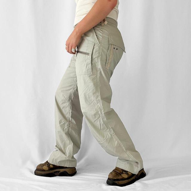 Y2K 00s beige multi pocket River Island utility cargo trousers - 32" Women's