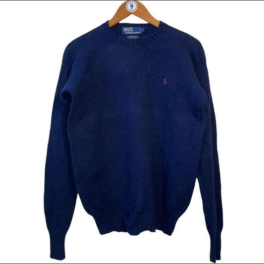 Navy wool Crewneck jumper -  M Men's Sweatshirt Blue