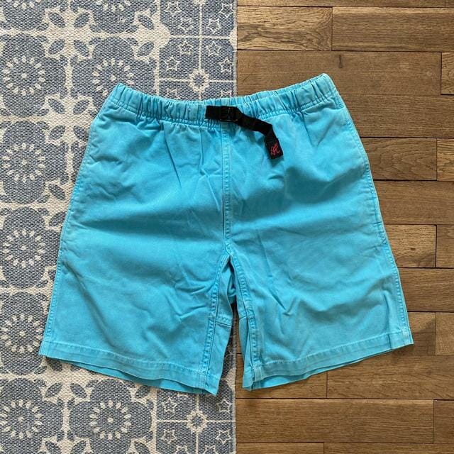 Light blue/ turquoise Gramicci g-pant shorts - S Men's Gramicci Shorts Blue