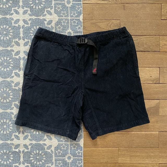 Navy blue corduroy Gramicci shorts - M Men's Gramicci Shorts Blue Navy