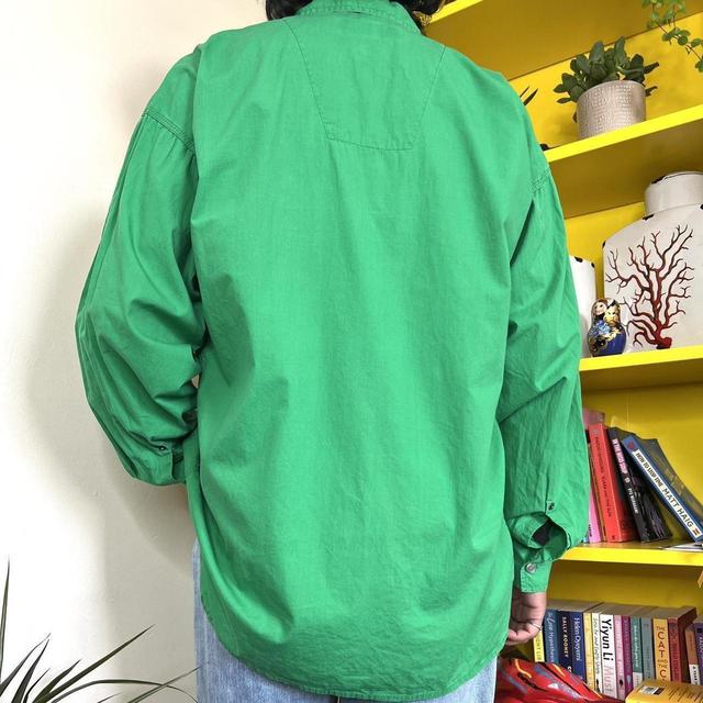 Vintage 90s green long sleeve shirt - L Men's Casual Shirt