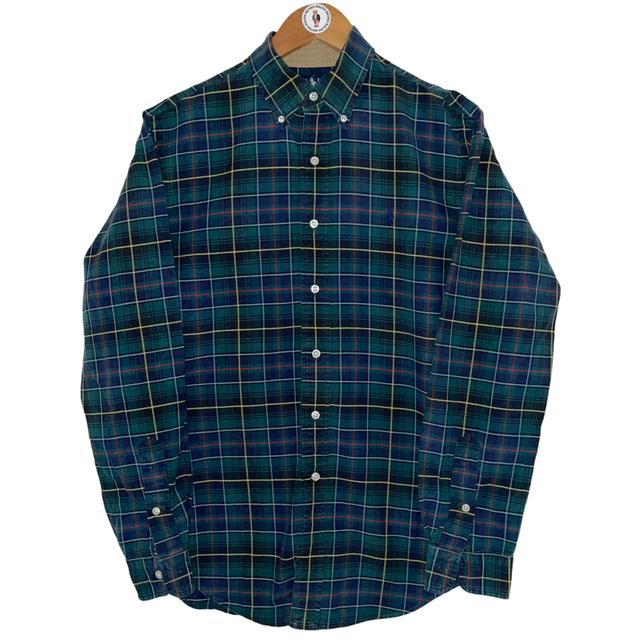 TARTAN OXFORD SHIRT -  M Men's Ralph Lauren Casual Shirt Green Multicoloured