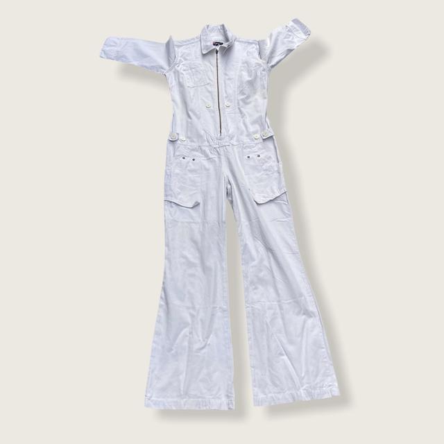 The most insaneee vintage archive 2003 white DIESEL jumpsuit overalls - M