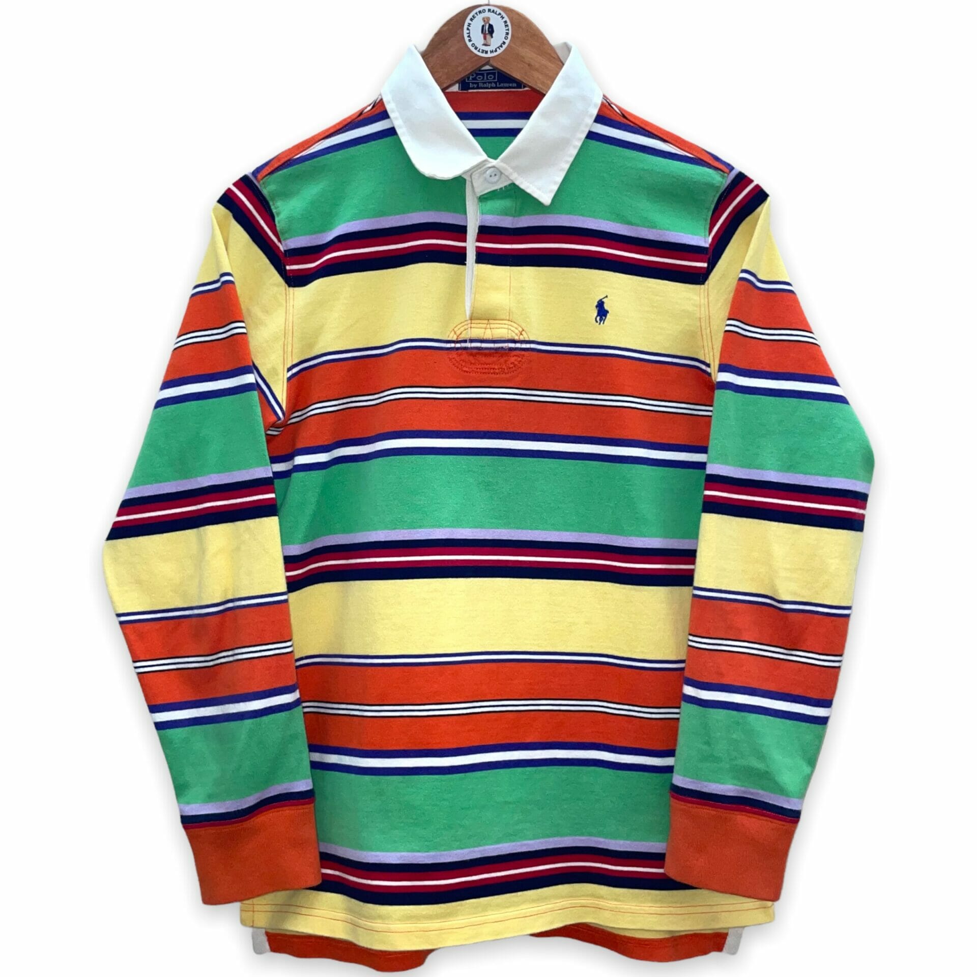 Multi colour Stripe Vintage Polo