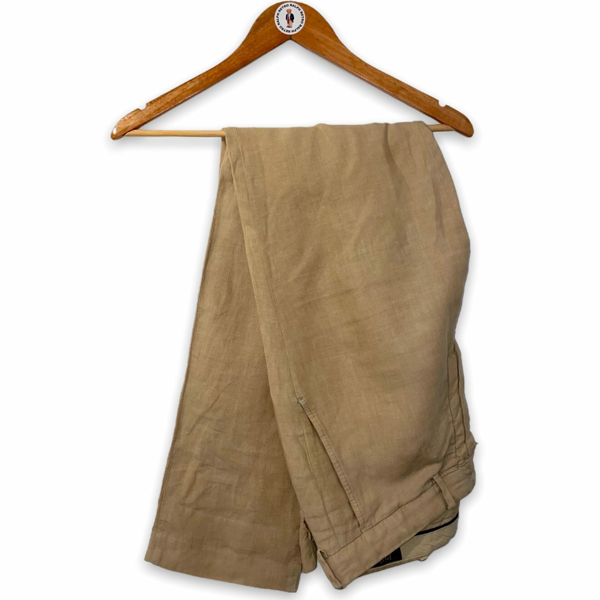 Beige linen trousers Relaxed Fit